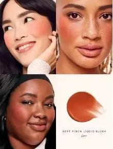RARE Beauty Liquid Blusher Lipstick Waterproof Matte Texture High Gloss Mirror Powdery Powder Blusher Fine Powder Texture Effect
